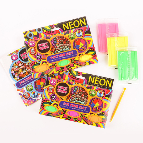 Набір полімерної глини для ліплення ТМ Poly Teens Neon   РТ00002  (РТ00002)
